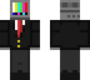 t.v head (tuxedo)