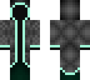 teal and black cloak