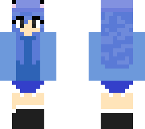 the blue axolotl girl