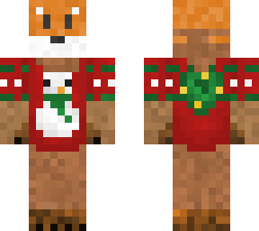 vulpine snowman christmas sweater