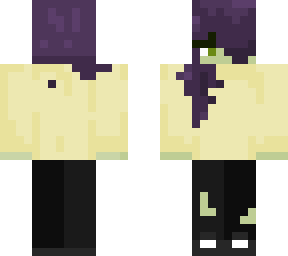 zombie girl with purple hair