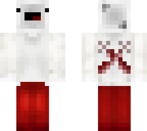 bedless with lifted face (better for his cosmetic mask)