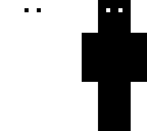 black and white