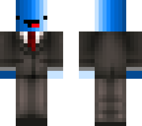 blue ombre in a suit remake