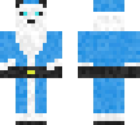 blue santa panda