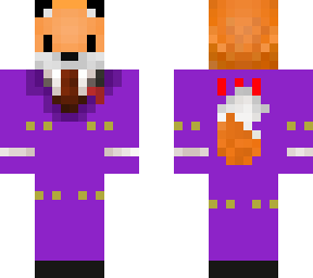 fox in purple suit