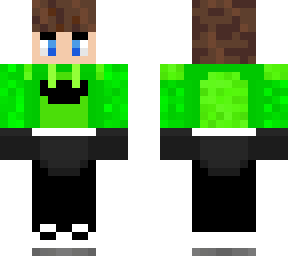 green sweater