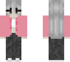 grey egirl pink sweater jacket