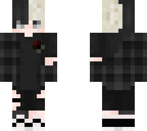 half black and half bleached