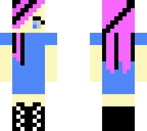 pink and black hair