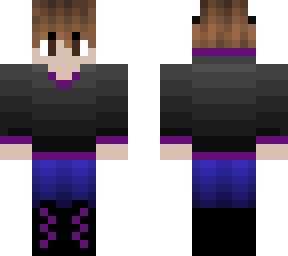 purple wolf boy