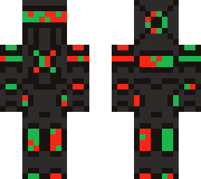 robot rea and green