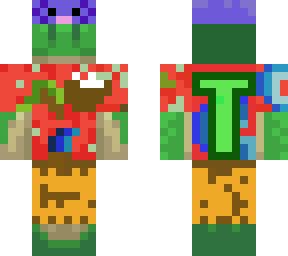 tropical turtle in axolotl hat