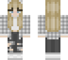 aesthetic flannel bear girl alessia