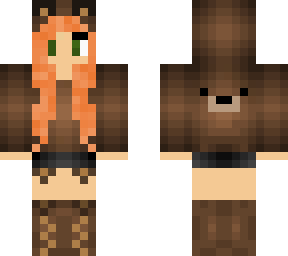 bear skin girl!