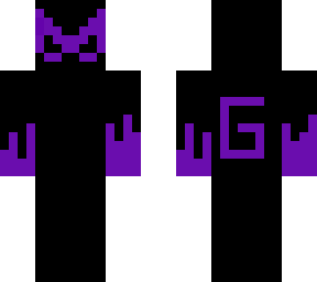 black and purple mask skin