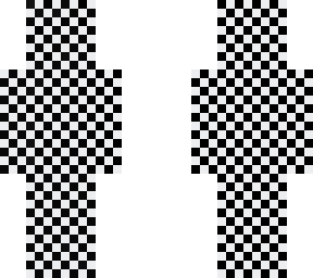 black and white checkers