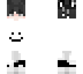 black and white smiley