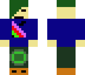 blue and green boy