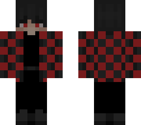 checker jacket red
