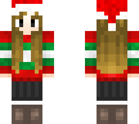 christmas girl (wt. hat)