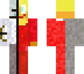 half person half skeleton