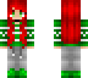 naomi ~ redhead in green xmas sweater