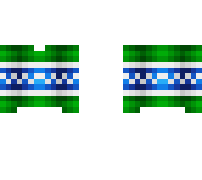 ob - green xmas sweater w/ blue
