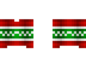 ob - red xmas sweater w/ green