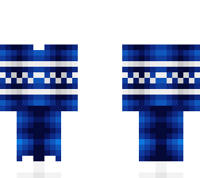 ob - ugly blue christmas outfit