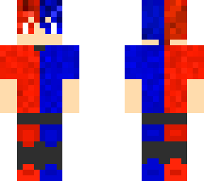 red and blue