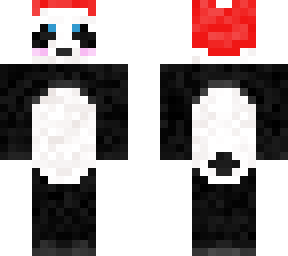 santa hat panda