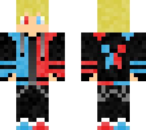 two-colored creeper hoodie