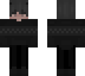 black sweater