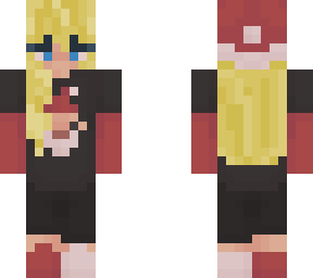 blond girl in chrismas oultfit