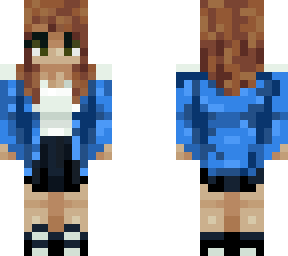 blue jacket and shorts
