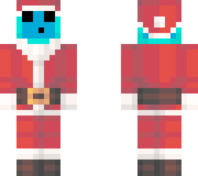 blue slime santa