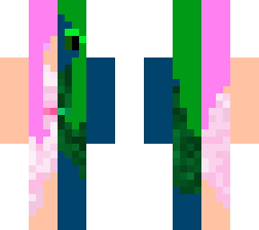 glitched girl wearing dress