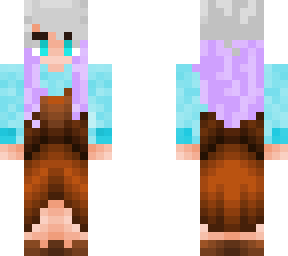 gray/lavender hair girl