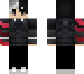 grey black hair boy