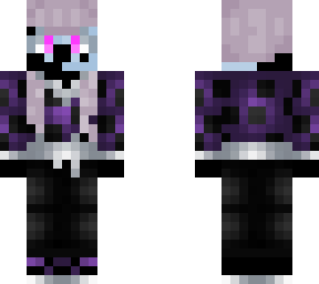 half-enderman themed girl