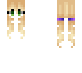 hb - blonde pigtails
