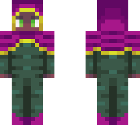 mage with a violet cloak