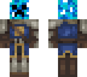 medieval knight blue creeper