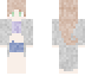 random skin with sweater