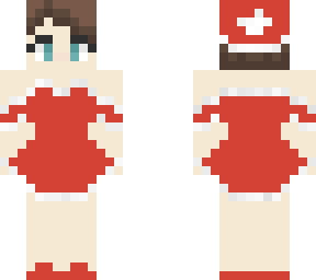 short hair girl in christmas dress