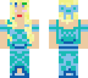 the shining-shimming girl in blue- 2