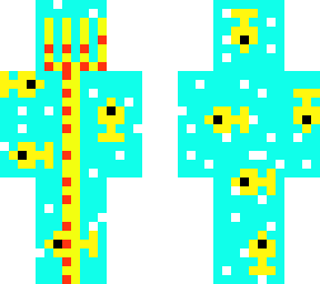trident with fish swimming