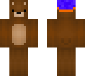 bear with axalotl hat