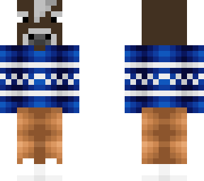 blue ugly sweater cow